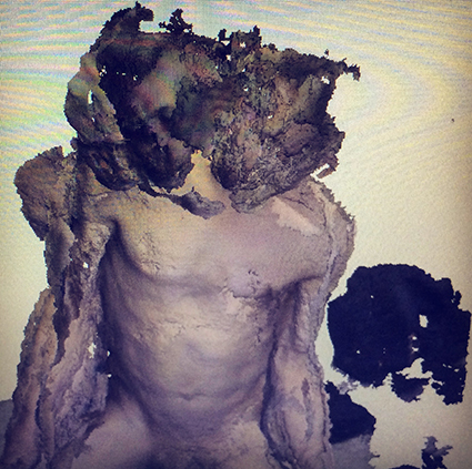 Interrupted 3D scan by artist Paul Coombs